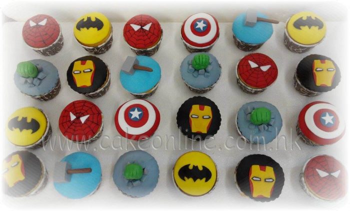 Avengers cupcakes 超級英雄立體杯子蛋糕