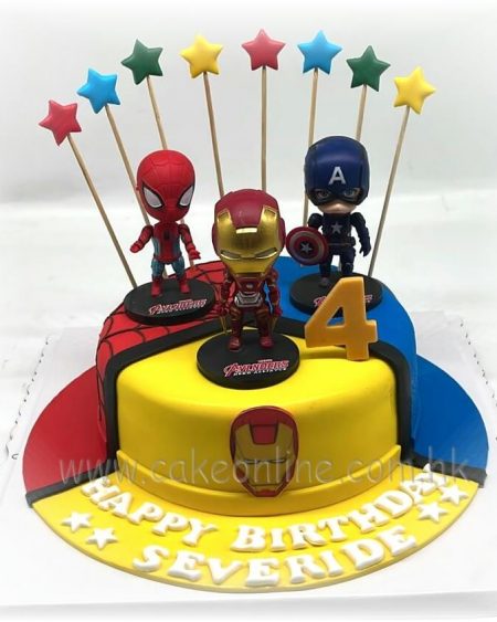 Avengers Iron Man Cake復仇者聯盟立體蛋糕