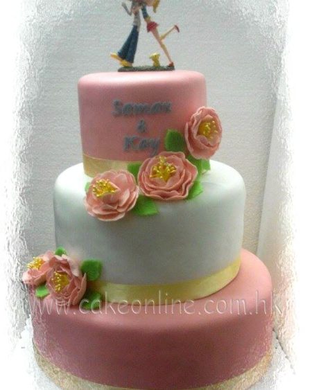 3 layers wedding cake特式結婚蛋糕